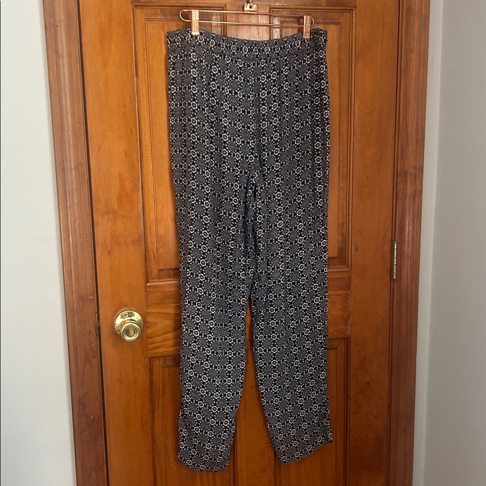 Talbots Medallion Pattern Drawstring Pants - Picture 5 of 6